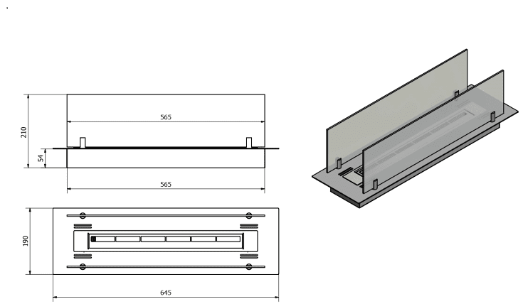 DIY Bioethanol Fireplace Burner Insert 650mm with Aromatherapy - Image 13
