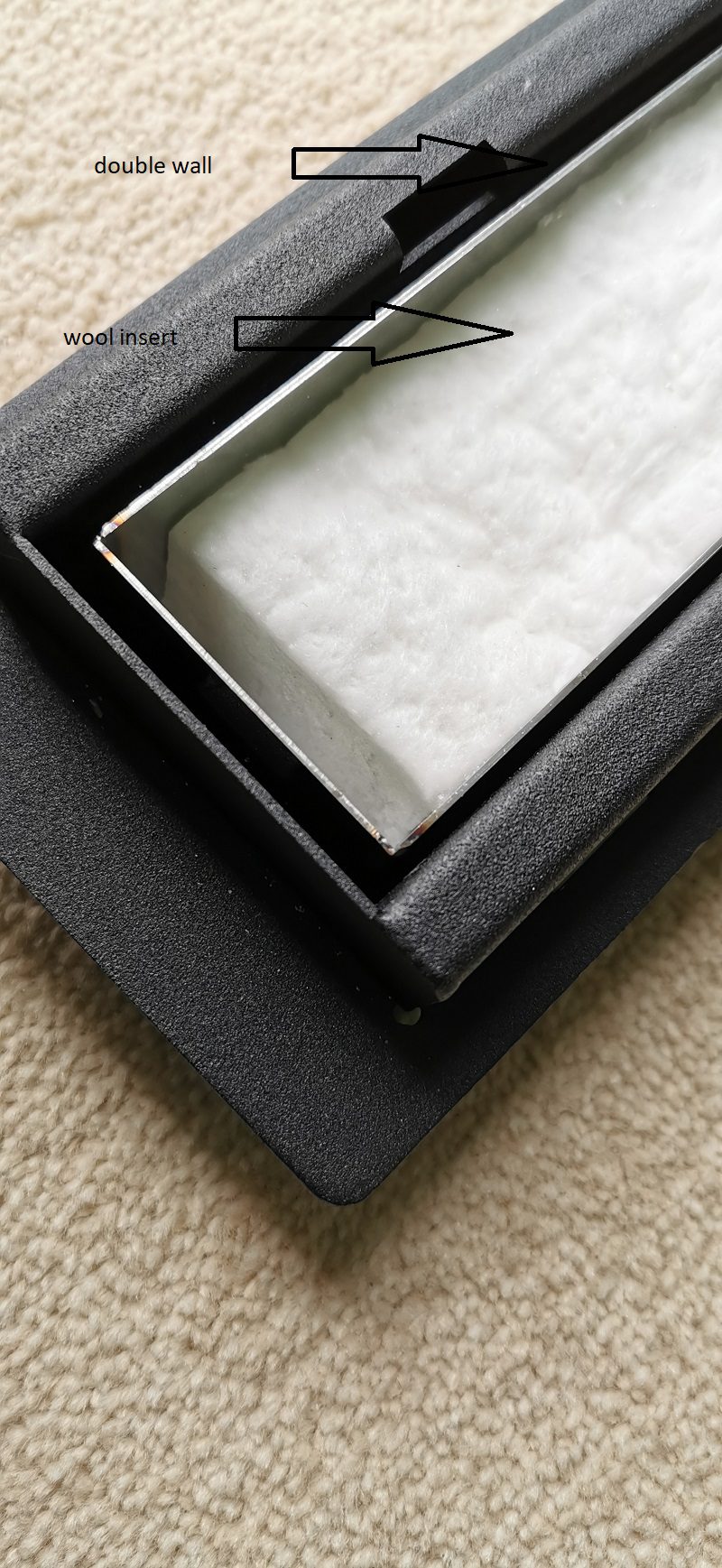 DIY Bioethanol Burner Insert 920mm 1.7L with Ceramic Wool - Image 6