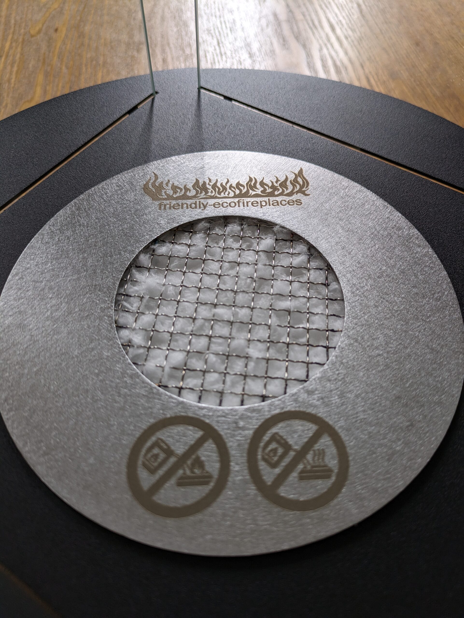 DIY Round Bioethanol Fireplace Burner Insert 270mm Black - Image 4