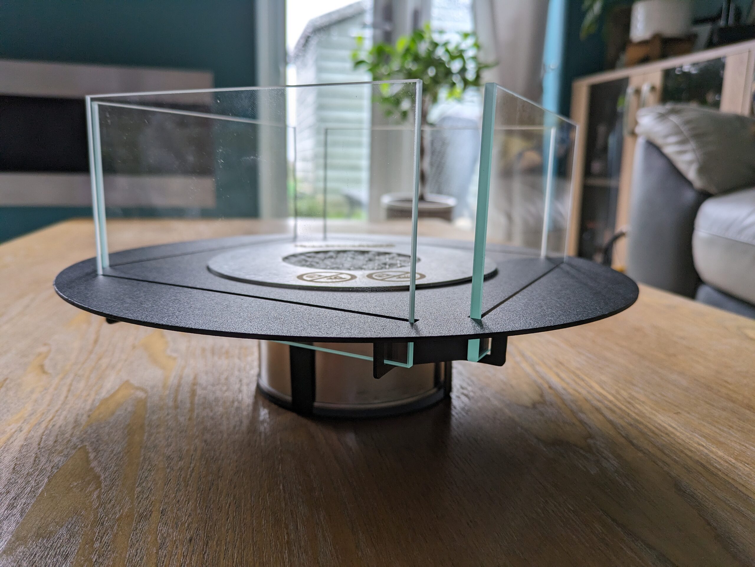 DIY Round Bioethanol Fireplace Burner Insert 270mm Black - Image 5