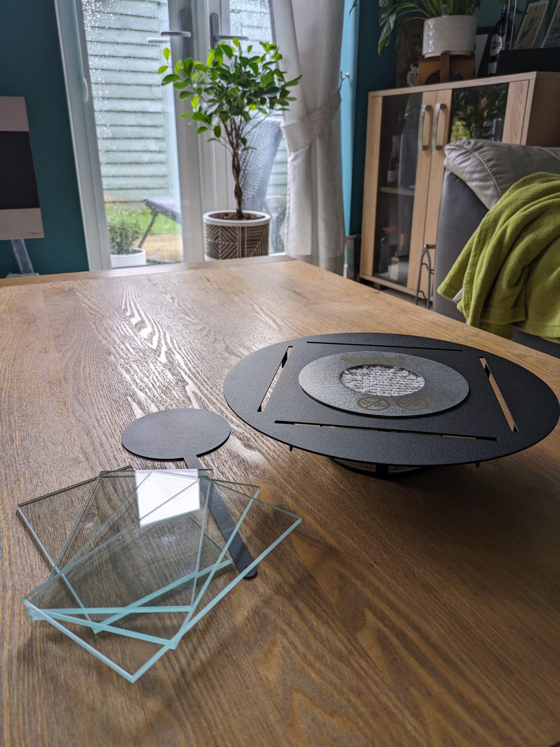 DIY Round Bioethanol Fireplace Burner Insert 270mm Black - Image 7