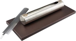 Bio ethanol freestanding tabletop fireplace burner with wool insert - BROWN