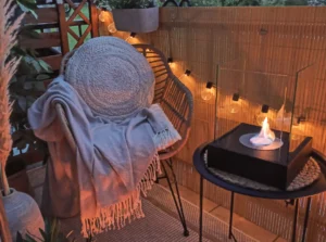 Bio ethanol large free-standing fireplace SUNSET GARDEN MINI BLACK - Image 5