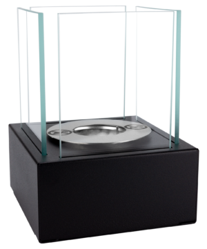 Bio ethanol freestanding tabletop fireplace burner with wool insert - SMART BLACK - Image 4