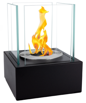 Bio ethanol freestanding tabletop fireplace burner with wool insert - SMART BLACK - Image 5