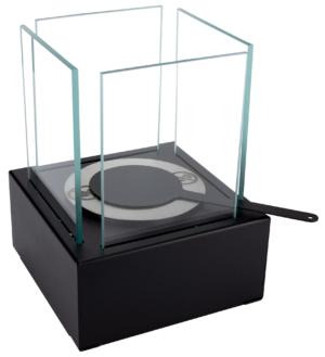 Bio ethanol freestanding tabletop fireplace burner with wool insert - SMART BLACK - Image 7
