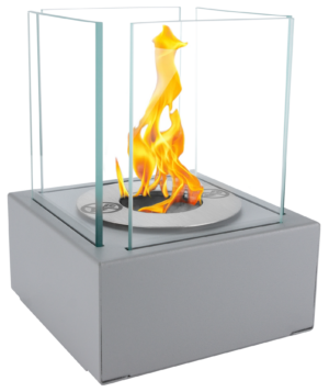 Bio ethanol freestanding tabletop fireplace burner with wool insert - SMART GRAY - Image 3