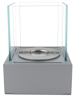 Bio ethanol freestanding tabletop fireplace burner with wool insert - SMART GRAY - Image 2