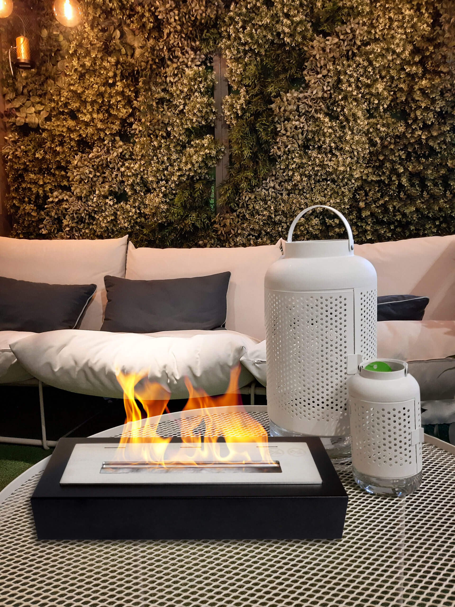 Freestanding Bioethanol Fireplace 360mm Black Matte - Image 6