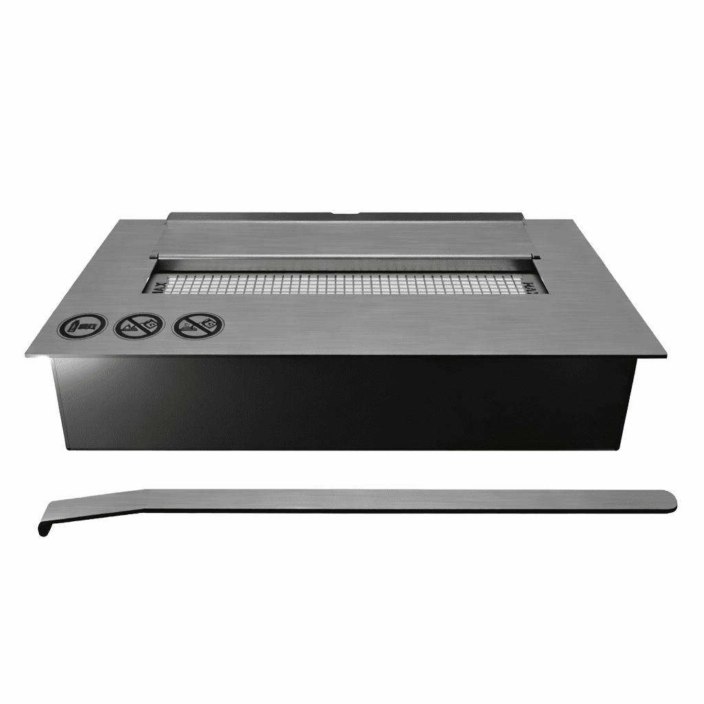 DIY BIO-fireplace burner insert 1.25l adjustable lid with ceramic wool with TÜV - Image 4