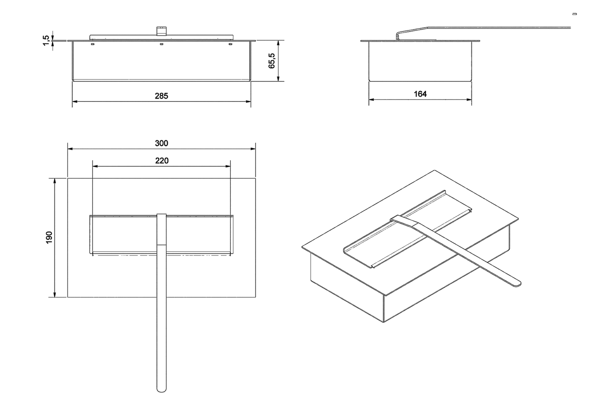 DIY BIO-fireplace burner insert 1.25l adjustable lid with ceramic wool with TÜV - Image 6