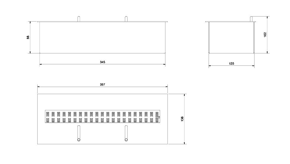 DIY BIO-fireplace burner insert 2l adjustable lid with ceramic wool TUV - Image 2